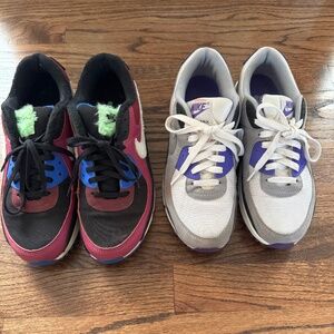 BOTH - Nike Black and White Sneakers with Low-top Design and Cushioned Sole